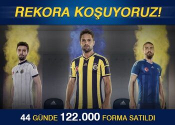 Fenerbahçe, 44 günde 122 bin adet forma sattı.