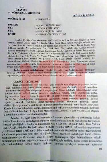 14. Ağır Ceza Mahkemesi kararını verdi. 9 mahkeme_aziz_y