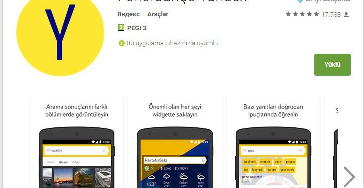 FENERBAHÇE YANDEX ANDROID UYGULAMASI ÇIKTI! 1