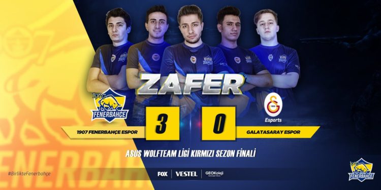 Şampiyon Fenerbahçe!🎉 Birinci olarak bitirdiğimiz Asus Wolfteam Ligi Kırmızı Sezon Finali'nde Galatasaray Espor'u yenerek kupanın sahibi oluyoruz! 1