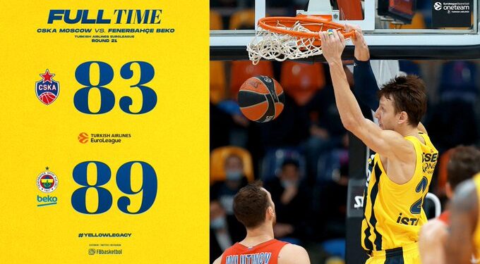 CSKA Moskova 83-89 Fenerbahçe Beko 5 CSKA Moskova 83-89 Fenerbahçe Beko 1