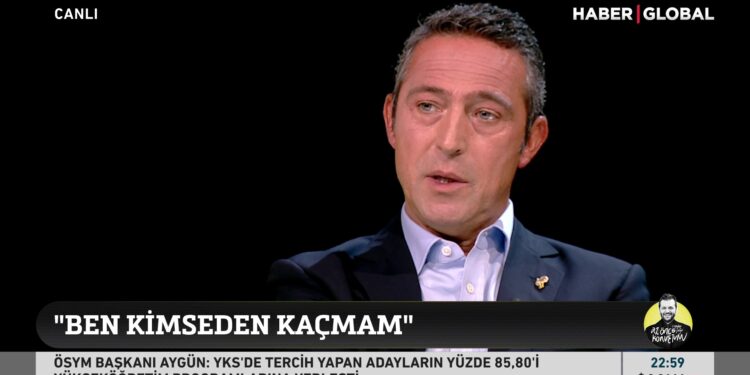 Ali Koç: Aziz Yıldırım'ın cesareti varsa, bu kulübe bu kadar aşıksa, istediği yerde ve istediği kanalda konuşabiliriz. 1