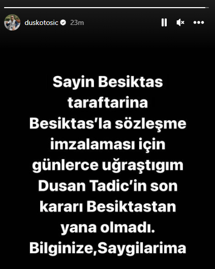 Fenerbahçe'den Beşiktaş'a yılın transfer çalımı! Dusan Tadic Fenerbahçe'de! 2