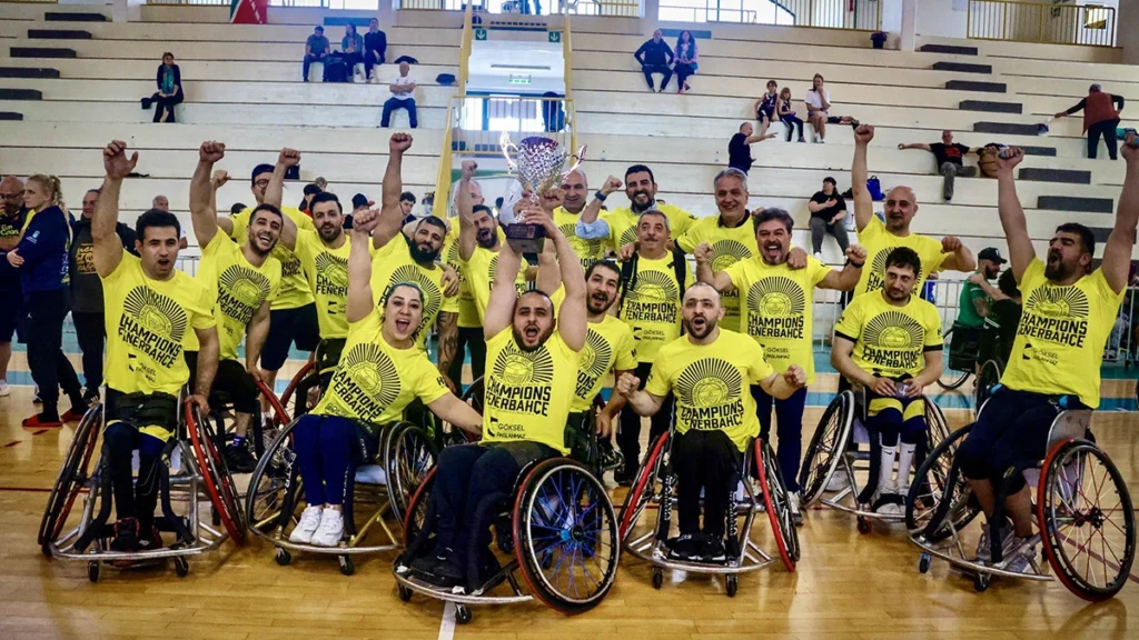FENERBAHÇE GÖKSEL ÇELİK TEKERLEKLİ SANDALYE BASKETBOL TAKIMIMIZ AVRUPA ŞAMPİYONU OLDU 1