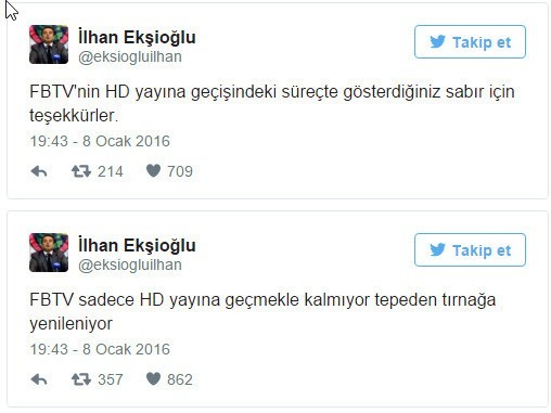 FBTV HD yayına geçiyor 10 eksi