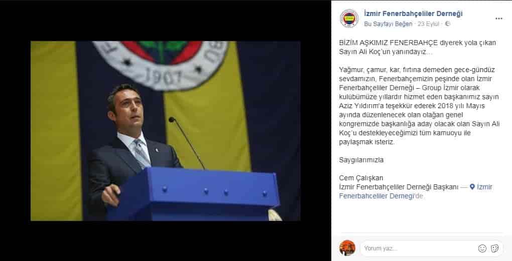 Cem Çalışkan: "Ali Koç'un yanındayız." 8 Cem Çalışkan: "Ali Koç'un yanındayız." 4